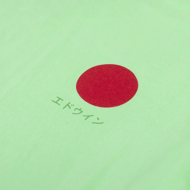 Edwin Japanese Sun T Shirt Summer Green-2