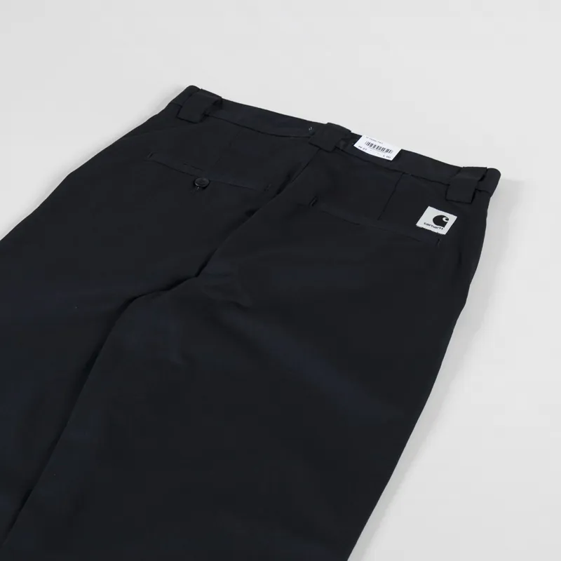 Carhartt WIP Womens Master Pant Black Rinsed Dunmore Twill-7