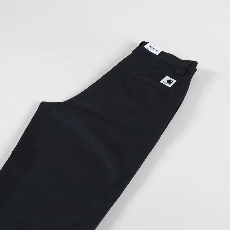 Carhartt WIP Womens Master Pant Black Rinsed Dunmore Twill-9