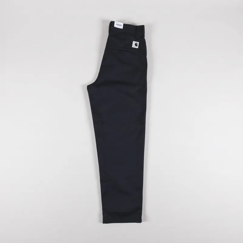 Carhartt WIP Womens Master Pant Black Rinsed Dunmore Twill-6