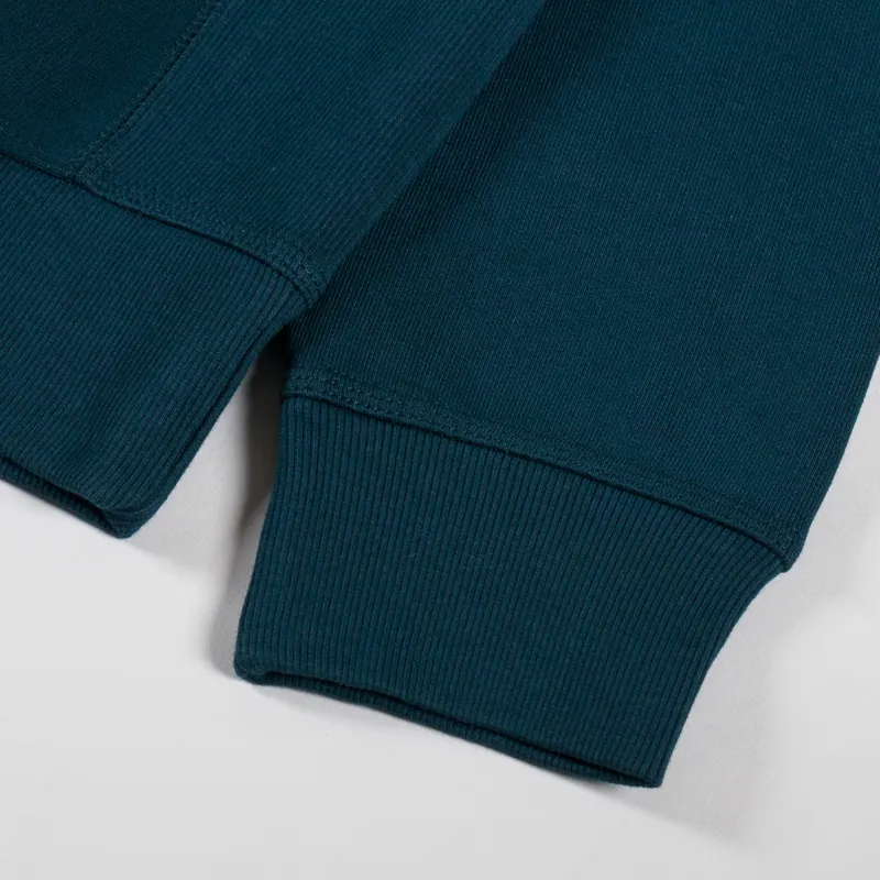 Carhartt WIP American Script Sweat Deep Lagoon-6