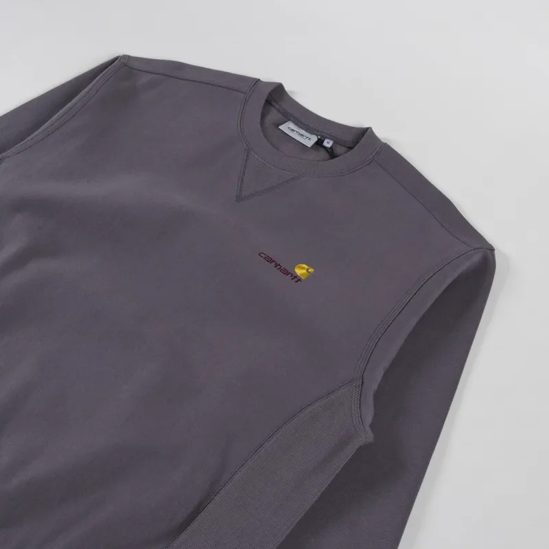Carhartt WIP American Script Sweatshirt Porphyry-2