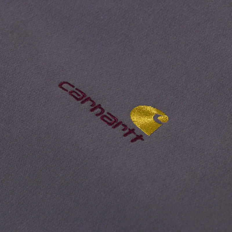 Carhartt WIP American Script Sweatshirt Porphyry-5
