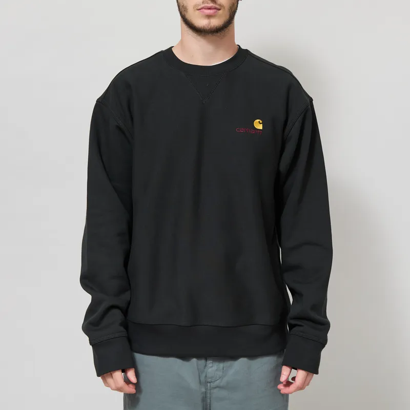 Carhartt WIP American Script Sweat Raven