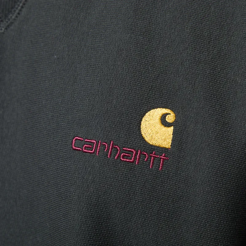 Carhartt WIP American Script Sweat Raven-4
