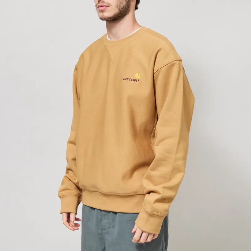Carhartt WIP American Script Sweat WIP Dusty H-1