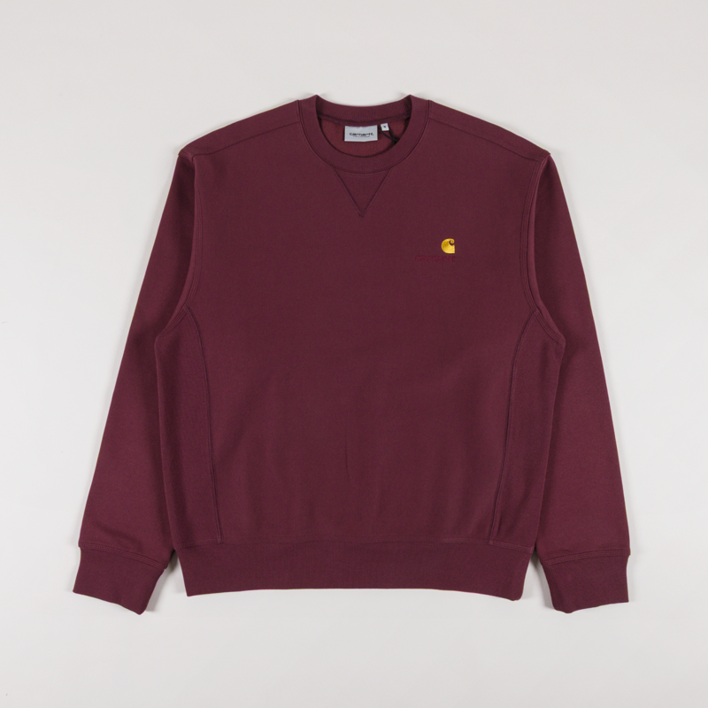 Carhartt WIP American Script Sweat Amarone