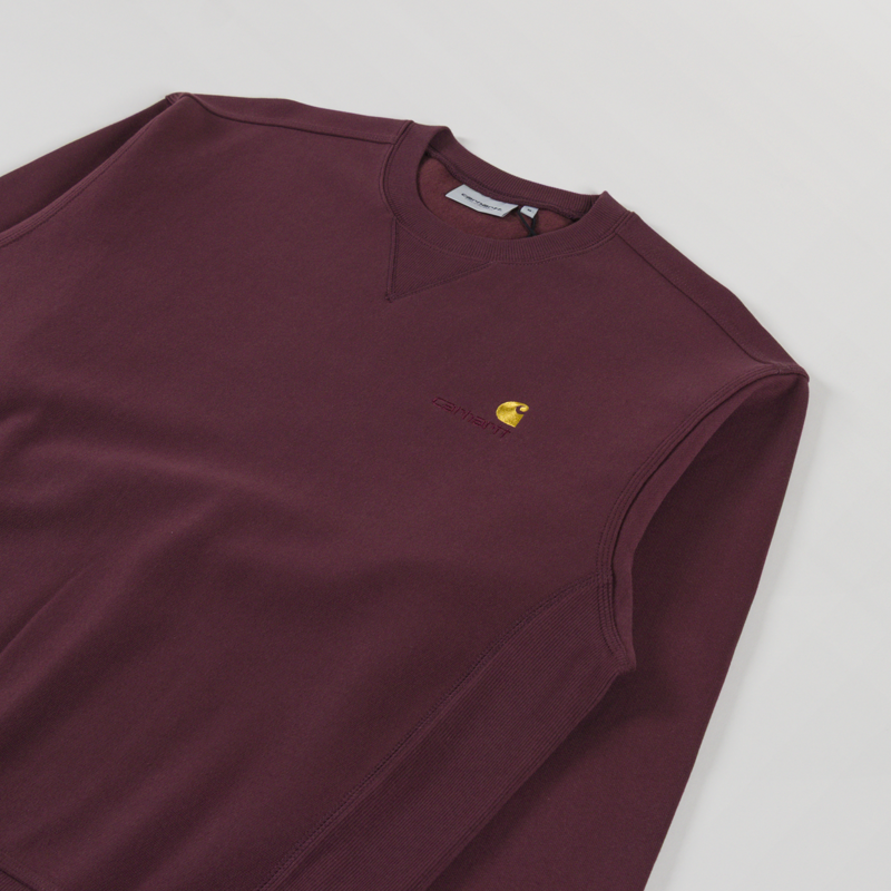Carhartt WIP American Script Sweat Amarone-2