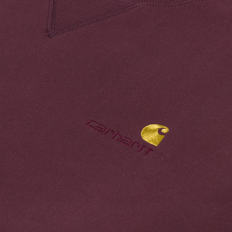 Carhartt WIP American Script Sweat Amarone-5