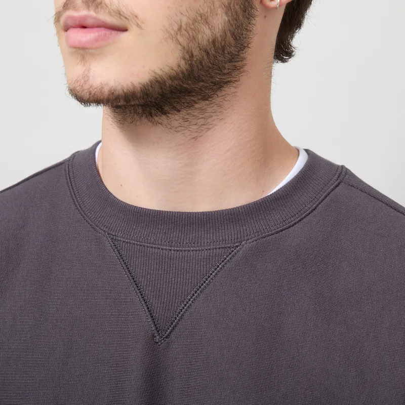 Carhartt WIP American Script Sweat Graphite-3