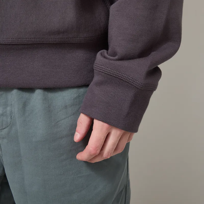 Carhartt WIP American Script Sweat Graphite-6