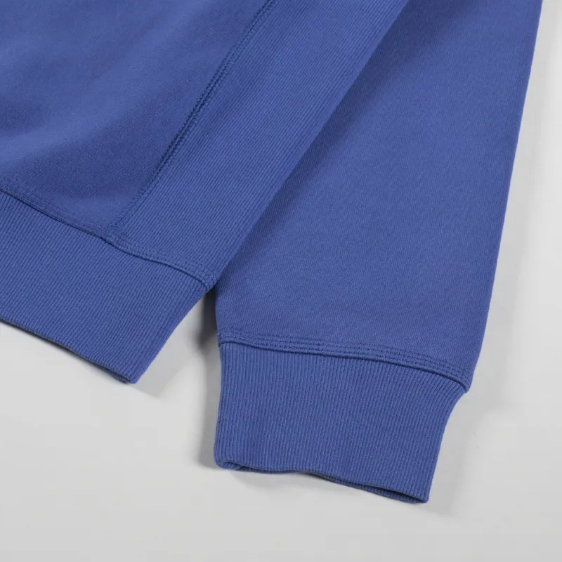 Carhartt WIP American Script Sweat Blue Iris-6