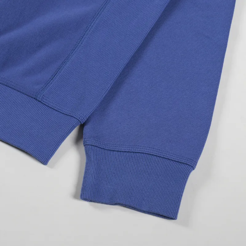 Carhartt WIP American Script Sweat Blue Iris-7