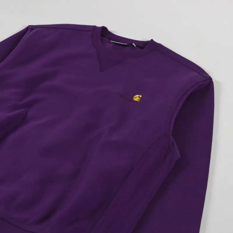 Carhartt WIP American Script Sweat Huckleberry-2