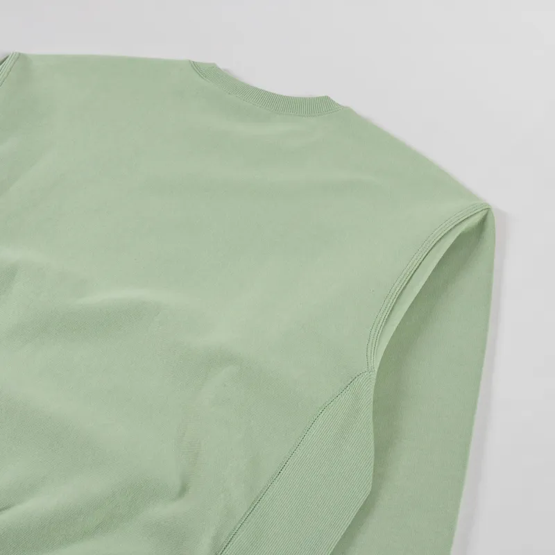 Carhartt WIP American Script Sweat Pale Olive-3