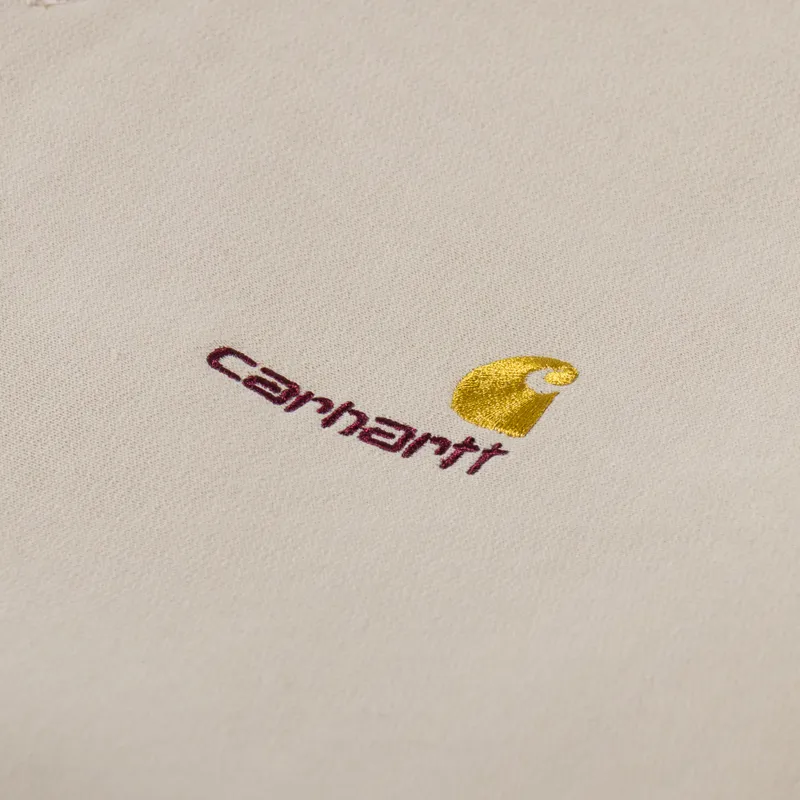 Carhartt WIP American Script Sweat Fleur De Sel-5