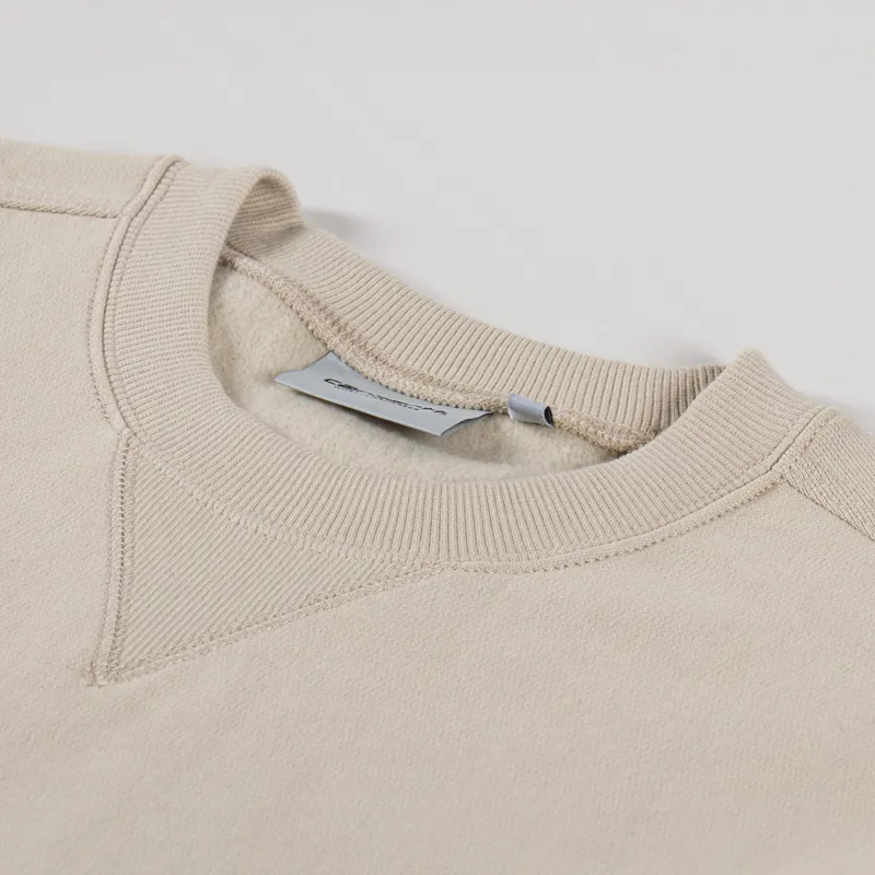 Carhartt WIP American Script Sweat Fleur De Sel-4