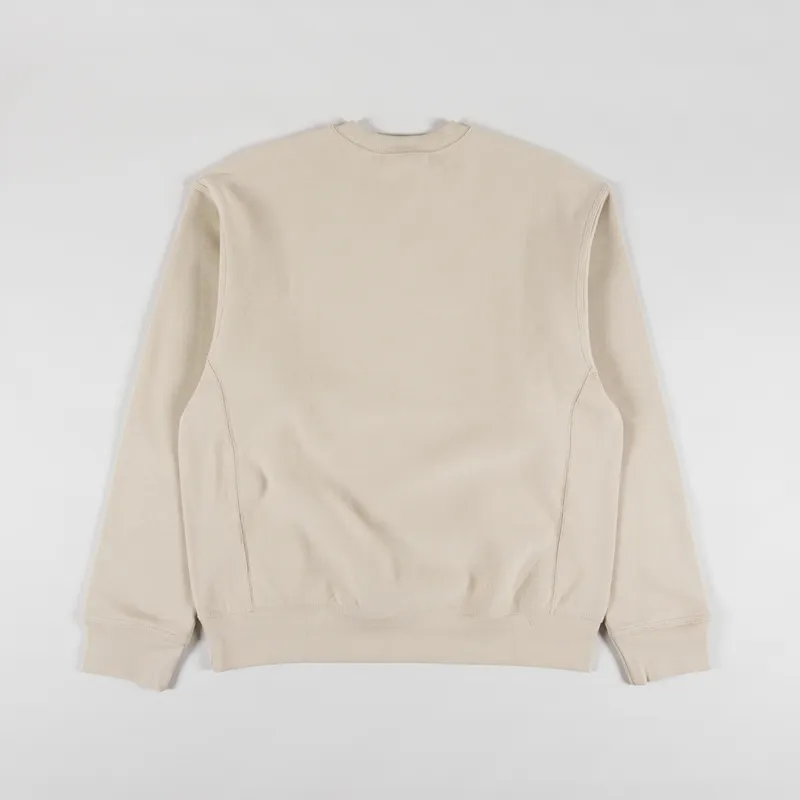 Carhartt WIP American Script Sweat Fleur De Sel-1