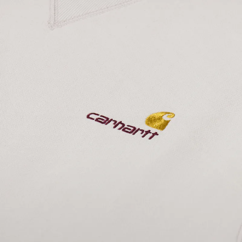 Carhartt WIP American Script Sweat Moonbeam-4