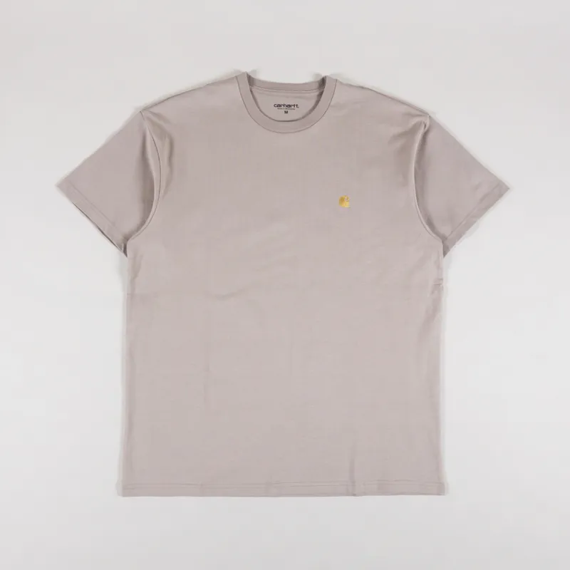 Carhartt WIP Chase T Shirt Dusky Beige Gold