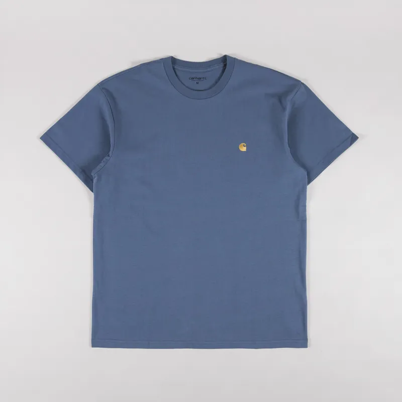 Carhartt WIP Chase T Shirt Angelite Gold