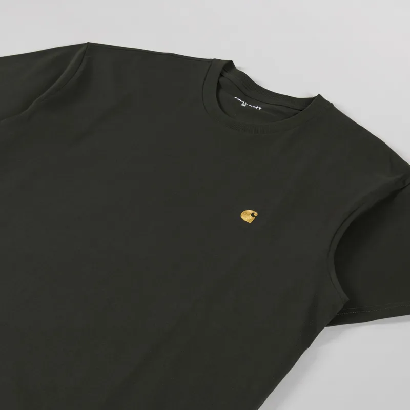 Carhartt WIP Chase T Shirt Olive Gold-1