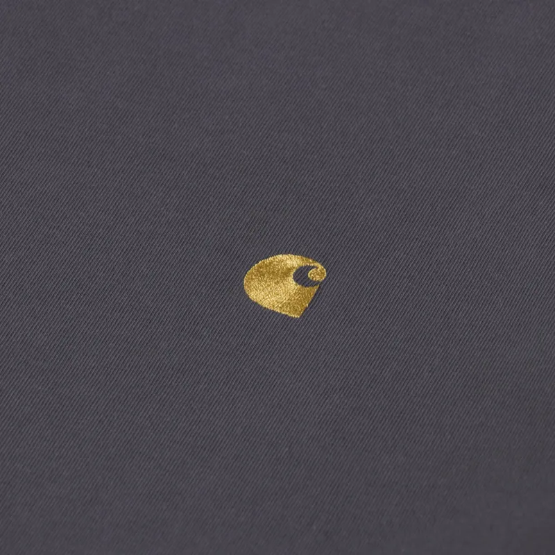 Carhartt WIP Chase T Shirt Porphyry Gold-2