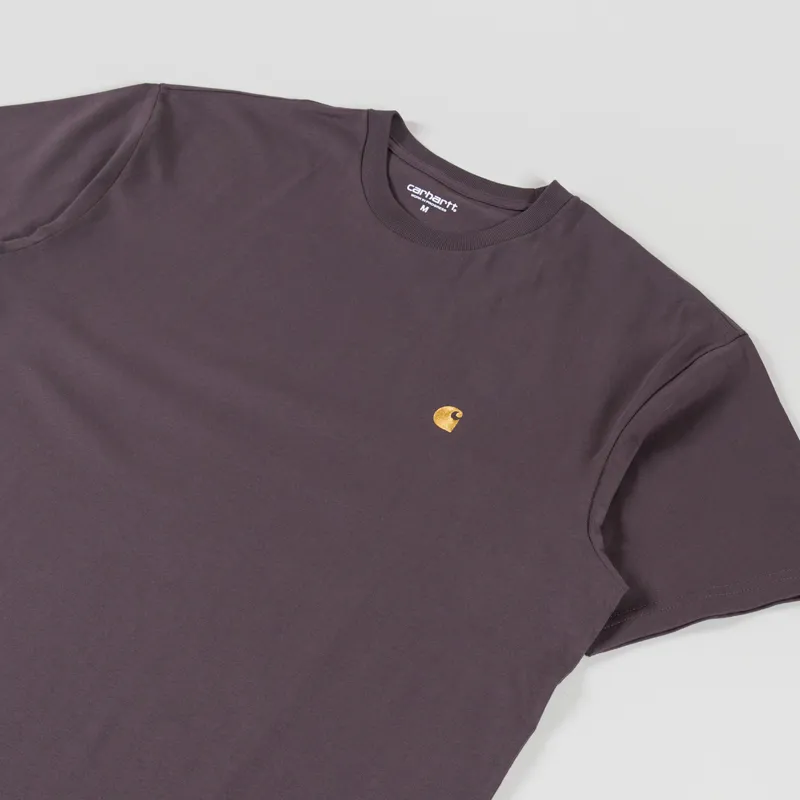 Carhartt WIP Chase T Shirt Shale Gold-1