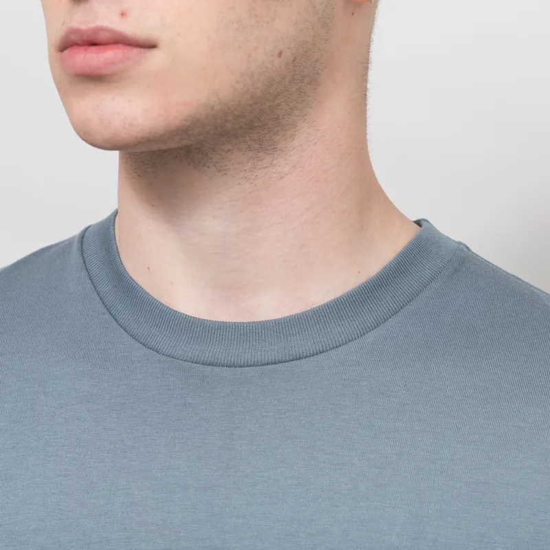 Carhartt WIP Chase T Shirt Cozy Blue Gold-3