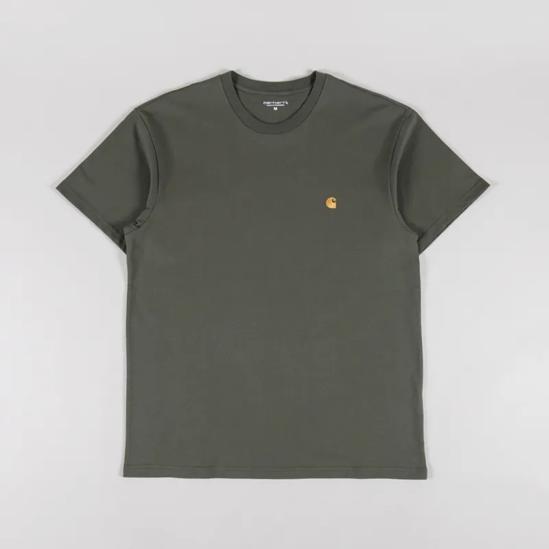 Carhartt WIP Chase T Shirt Leaf Gold