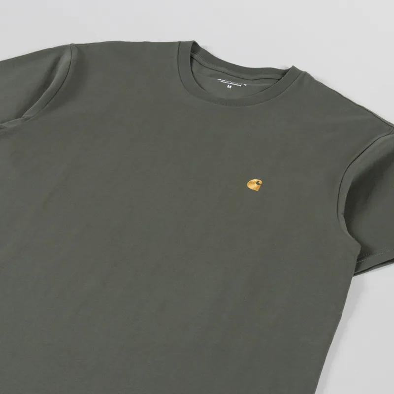 Carhartt WIP Chase T Shirt Leaf Gold-1