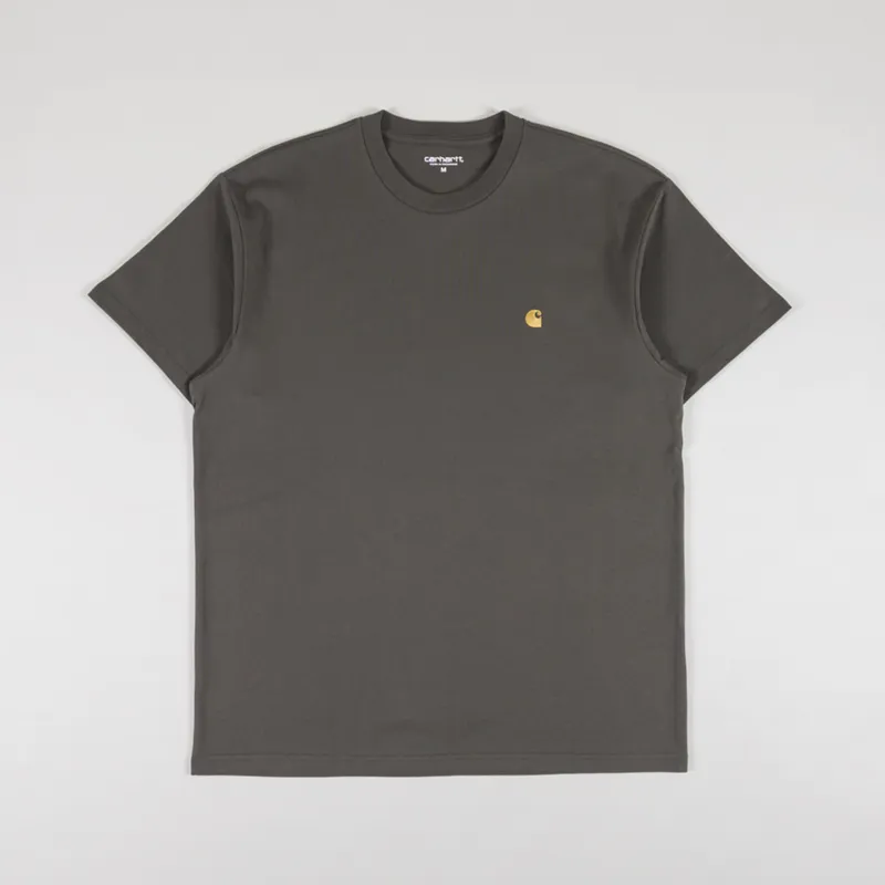Carhartt WIP Chase T Shirt Shungite Gold