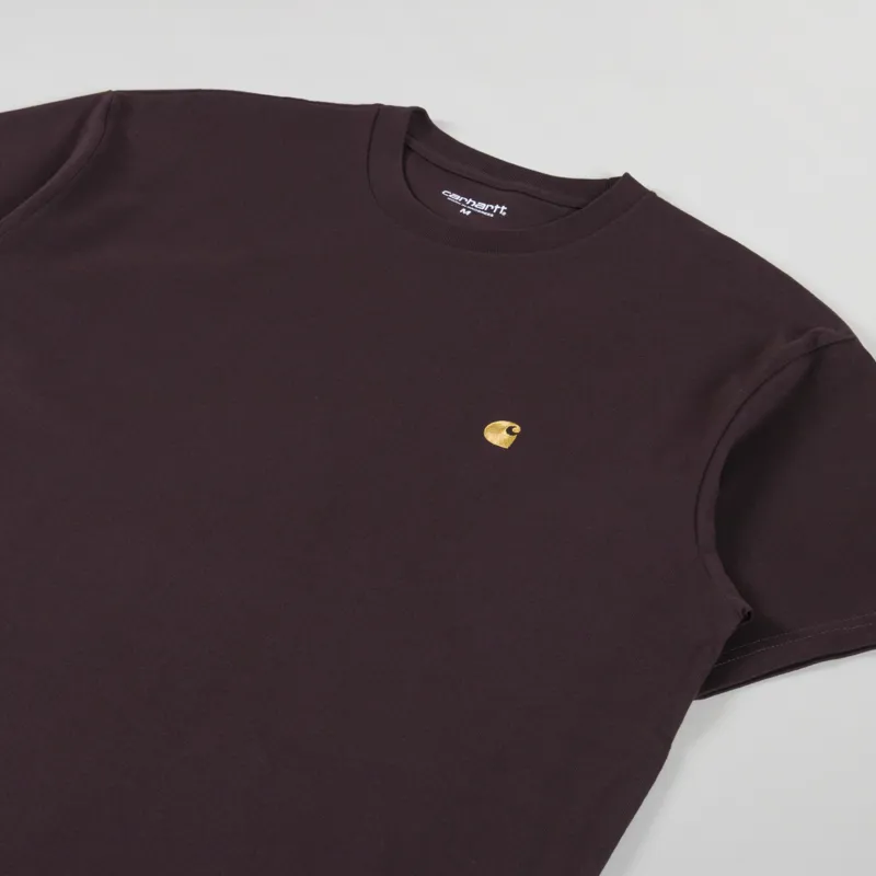 Carhartt WIP Chase T Shirt Palisander Gold-1
