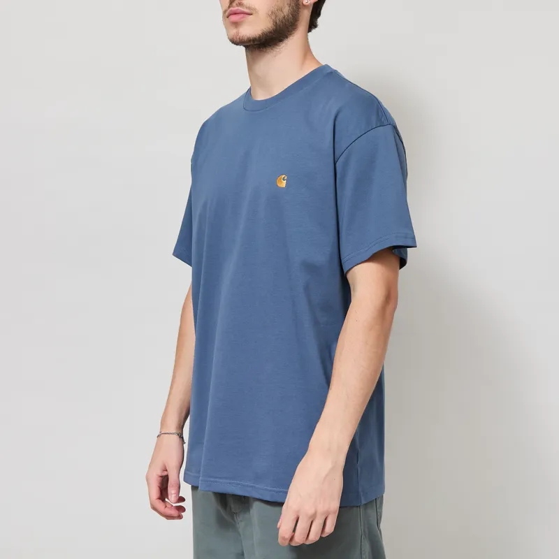 Carhartt WIP Chase T Shirt Icesheet Gold-1