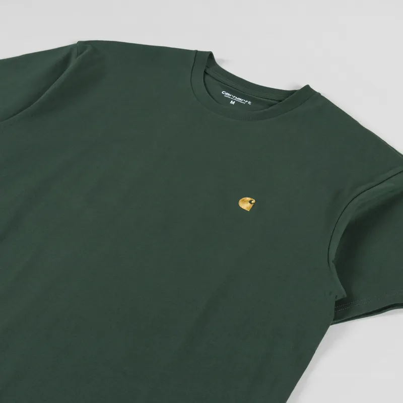 Carhartt WIP Chase T Shirt Sycamore Tree Gold-1