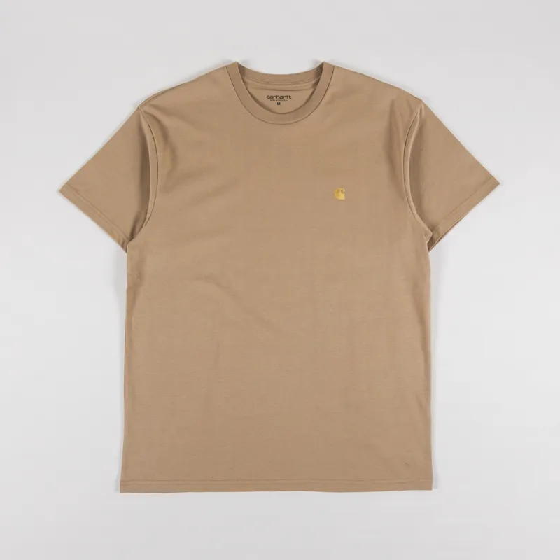 Carhartt WIP Chase T Shirt Peanut Gold