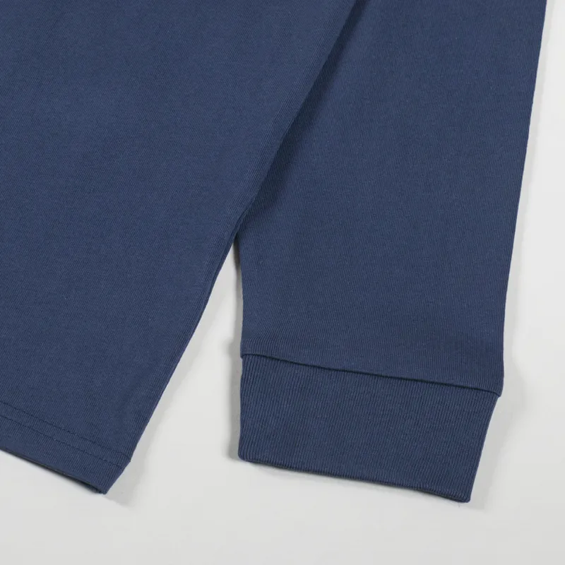 Carhartt WIP Long Sleeve Chase T Shirt Dusky Blue Gold-3