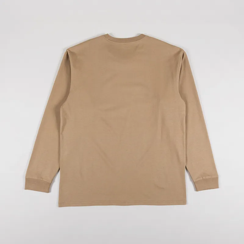 Carhartt WIP Long Sleeve Chase T Shirt Peanut Gold-1