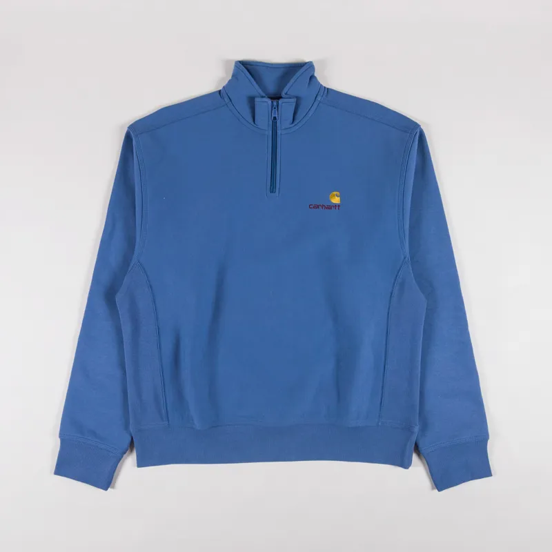 Carhartt WIP Half Zip American Script Sweat Sorrent