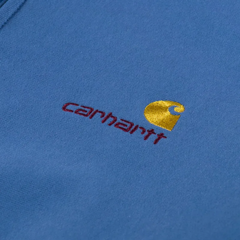 Carhartt WIP Half Zip American Script Sweat Sorrent-5