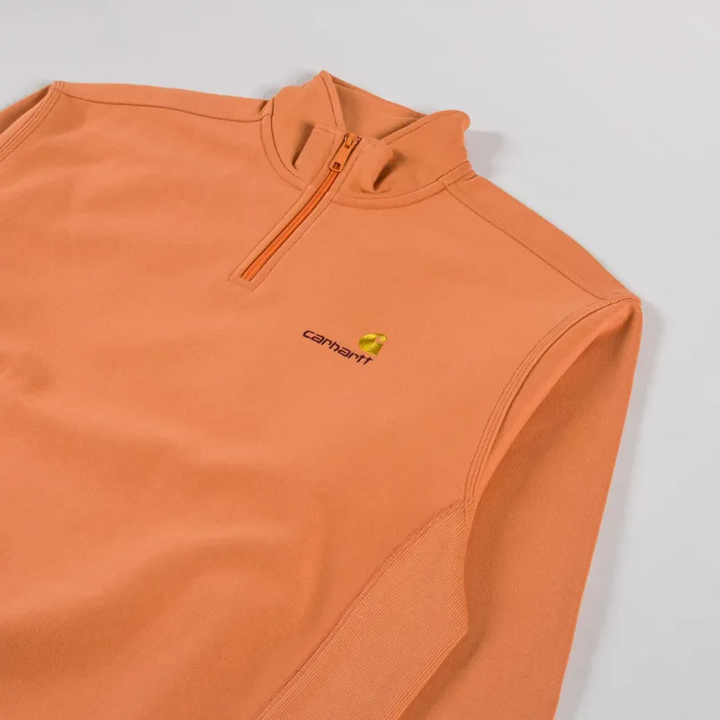 Carhartt WIP Half Zip American Script Sweat Redhaven-2