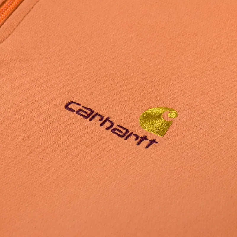 Carhartt WIP Half Zip American Script Sweat Redhaven-5
