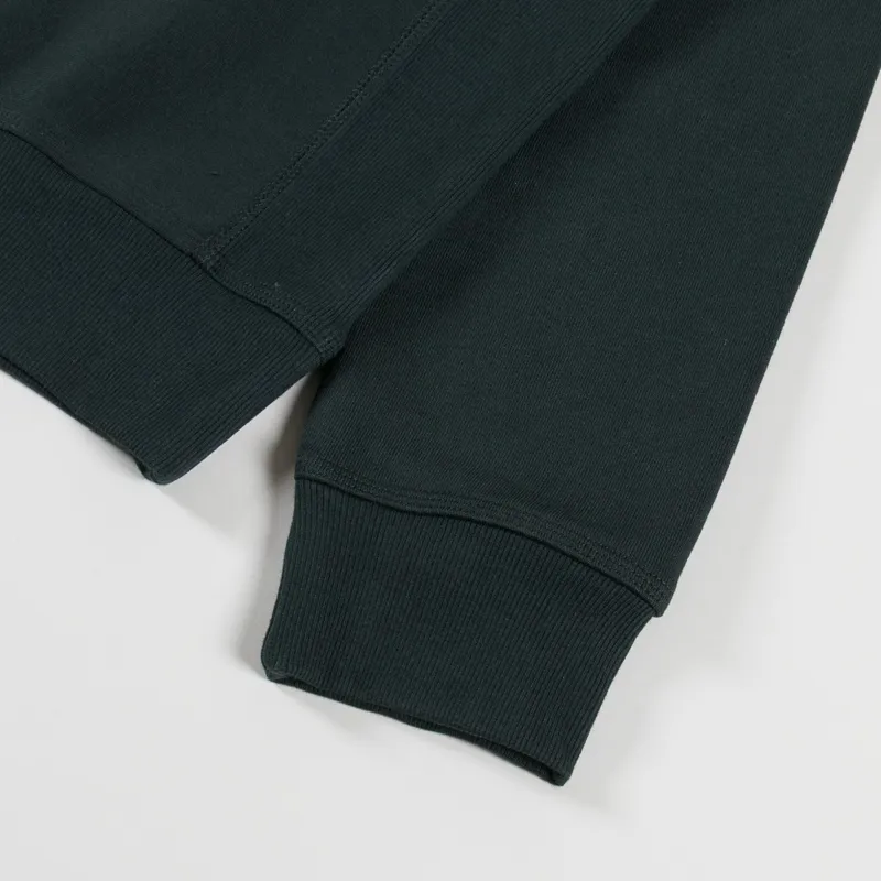 Carhartt WIP Half Zip American Script Sweat Raven-5