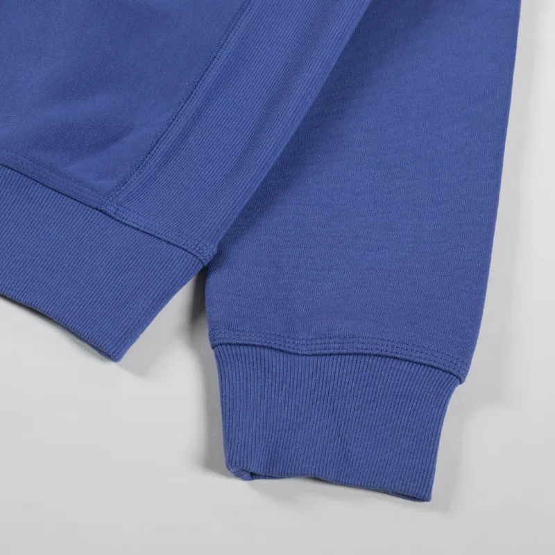 Carhartt WIP Half Zip American Script Sweat Blue Iris-6