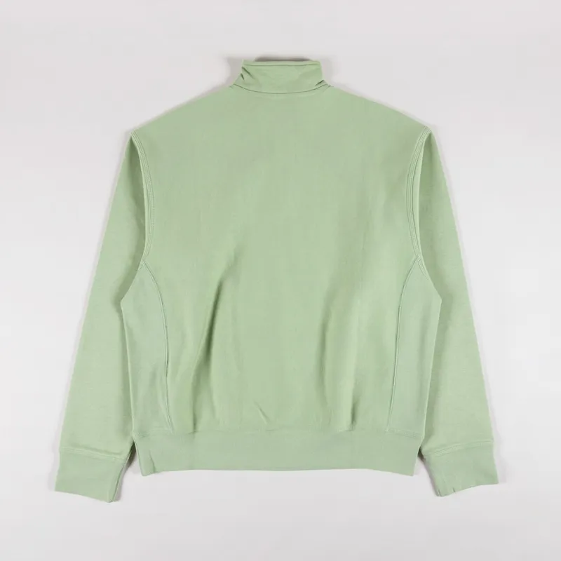 Carhartt WIP Half Zip American Script Sweat Pale Olive-1