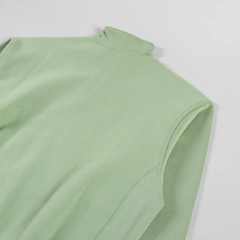 Carhartt WIP Half Zip American Script Sweat Pale Olive-3