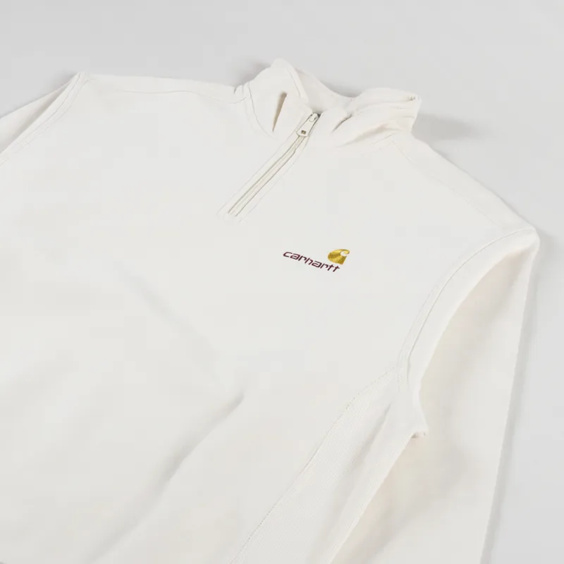 Carhartt WIP Half Zip American Script Sweat Natural-2
