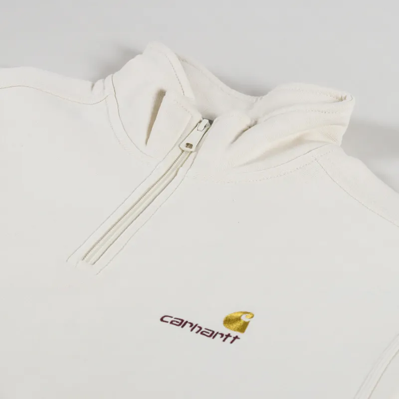 Carhartt WIP Half Zip American Script Sweat Natural-4