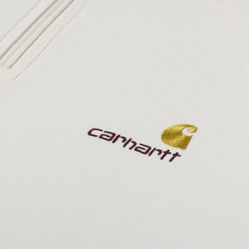 Carhartt WIP Half Zip American Script Sweat Natural-5