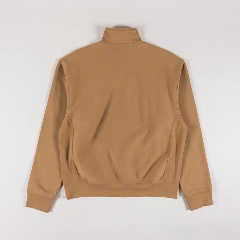 Carhartt WIP Half Zip American Script Sweat Peanut-1